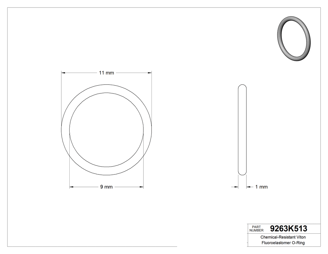 Technical drawing - 9263K513
